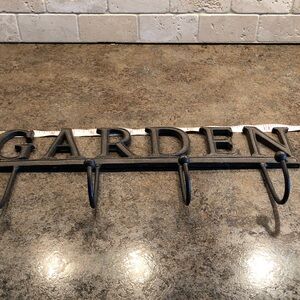 Oil rubbed bronze  Metal Garden Wall Hook
